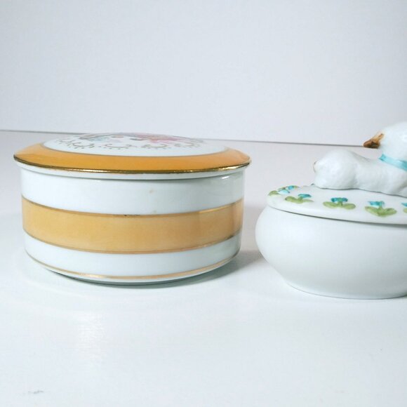 Jewelry/Trinket Holders Vintage Malcomb Lamb Colonial Picture Musical Avon Lot 3 - Picture 8 of 10